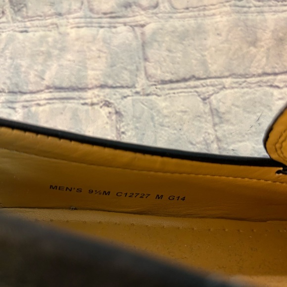 COLE HAAN MENS BLACK LEATHER SLIP ON LOAFERS SIZE 9.5M - Picture 9 of 12